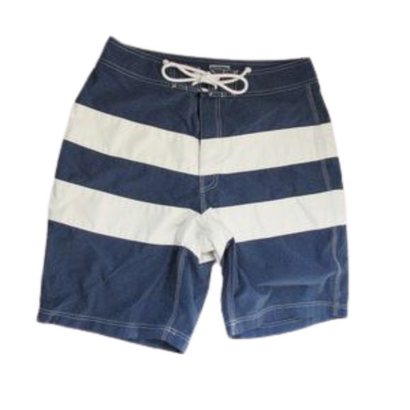 J. Crew Swim J Crew Swim Trunks 3 Blue White Stripe Poshmark